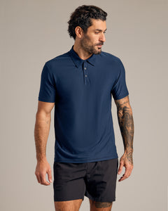 True ClassicBlue Shade Active Polo 3-Pack