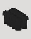 All Black Tall Classic Crew 10-Pack of plain black T-shirts.