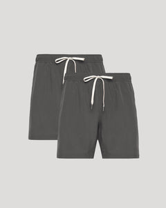 True Classic7 All Carbon Active Quick Dry Shorts with Liner, elastic waist, drawstring.