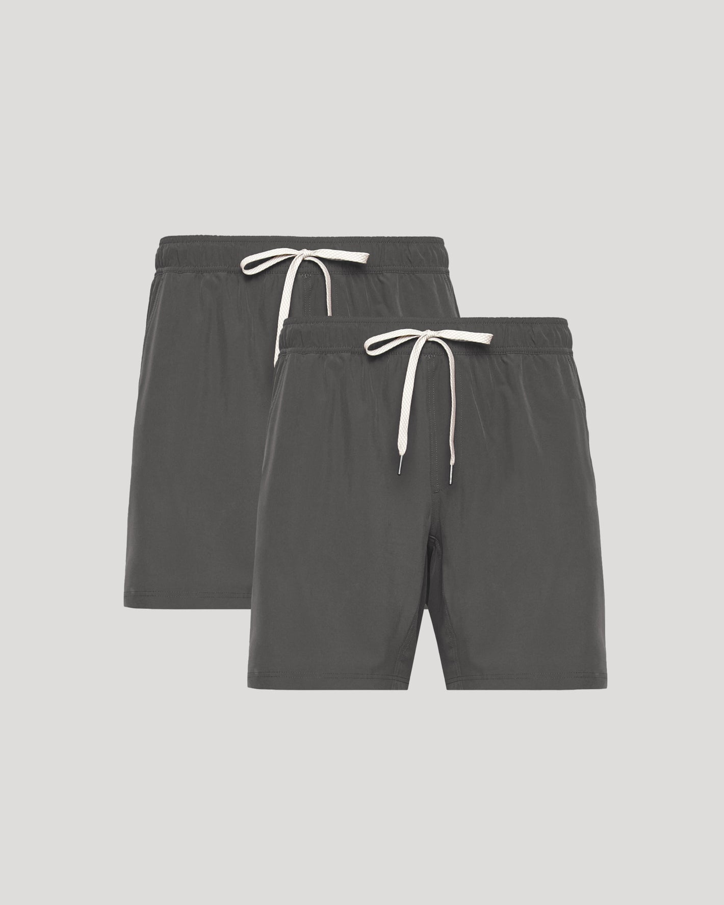 7 All Carbon Active Quick Dry Shorts with Liner, elastic waist, drawstring.