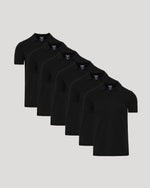 Black Dressy Polo 6-Pack