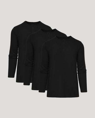Waffel‑Langarm‑Henley