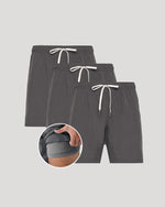 9" All Carbon Active Quick Dry Shorts 3-Pack