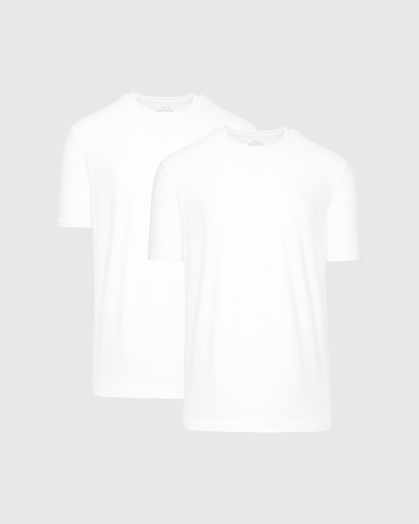 All White Active Crew 2-Pack against light gray background.