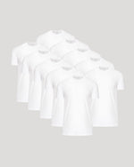 All White Tall Classic Crew 10-Pack