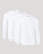 All White Classic Henley 3-Pack