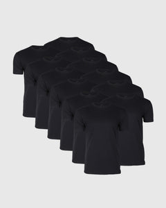 True ClassicAll Black Short Sleeve Crew Neck 12-Pack