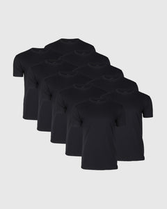 True ClassicAll Black Short Sleeve Crew Neck 10-Pack