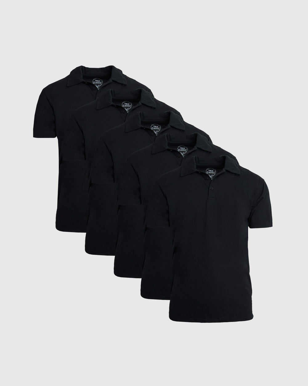 All Black Polo 5-Pack