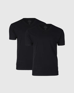 True ClassicAll Black V-Neck 2-Pack