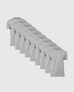 True ClassicAll Heather Gray Short Sleeve Crew Neck 9-Pack