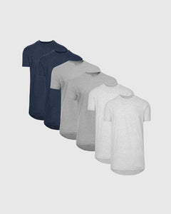 True ClassicAll Heather Tall Round Hem Crew Neck T-Shirt 6-Pack