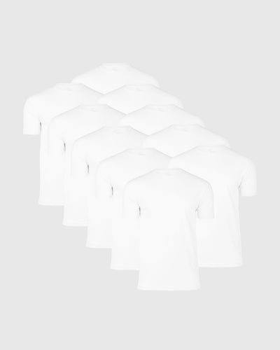 All White Crew 10-Pack