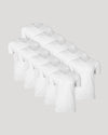 All White Classic V-Neck 10-Pack, arranged in a stepped layout.