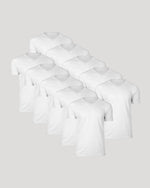 All White Classic V-Neck 10-Pack