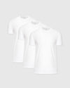 All-White Tall Straight Hem Crew Neck T-Shirt 3-Pack displayed.