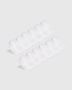 True ClassicWhite Ankle Socks 12-Pack