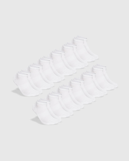 White Ankle Socks 12-Pack