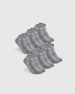 Heather Gray Ankle Socks 6-Pack