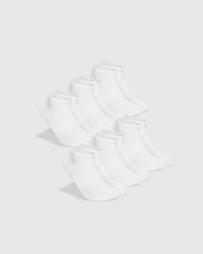 White Ankle Socks 6-Pack