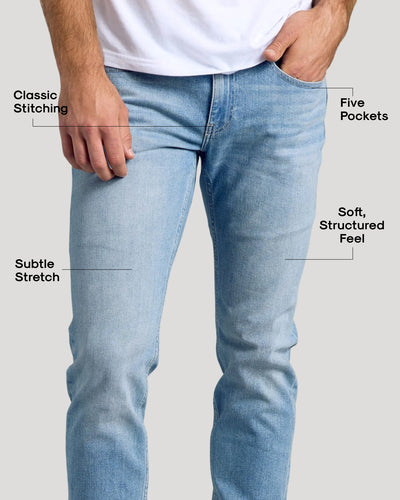 Slim Low‑Stretch Jeans