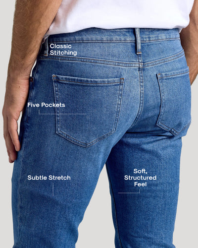 Slim Low‑Stretch Jeans