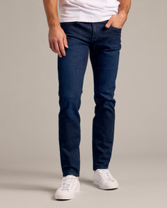 True ClassicIndigo Rinse Slim Authentic Denim Jeans