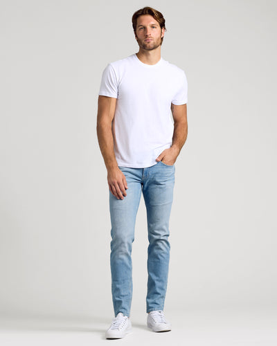 Slim Low-Stretch Jeans  - Light Indigo Wash