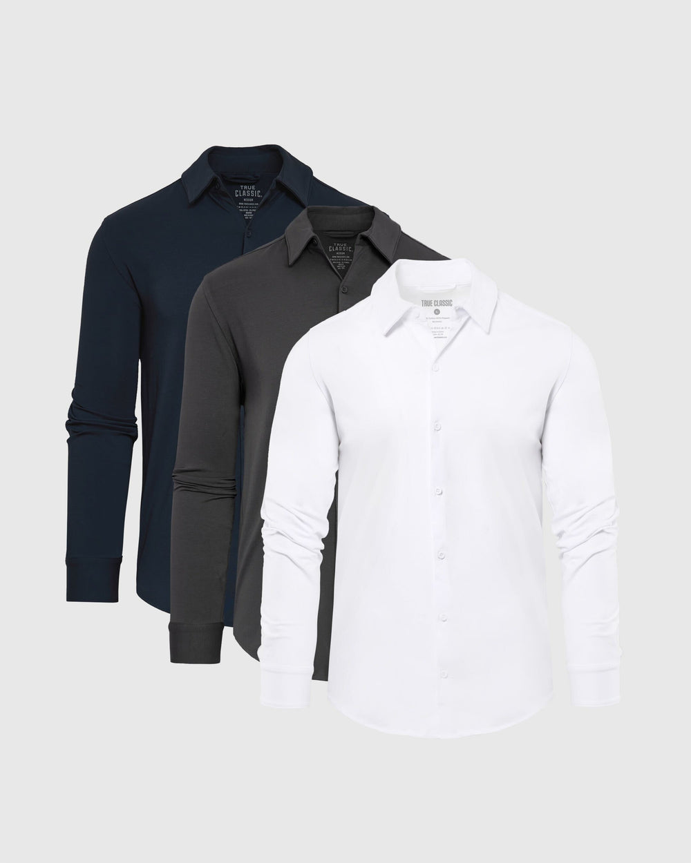 The Base Long Sleeve Button Up 3-Pack