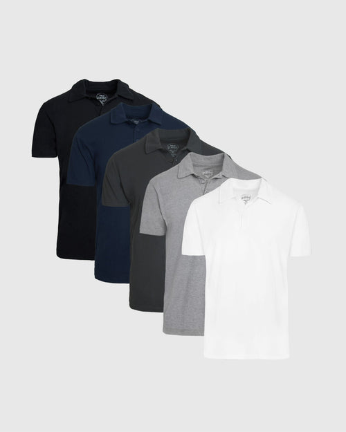 The Basic Short Sleeve Polo 5-Pack