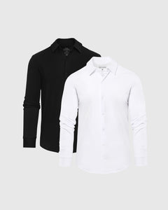 True ClassicBasics Long Sleeve Knit Shirt 2-Pack