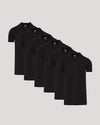 Black Tall Dressy Polo 6-Pack neatly arranged, highlighting sleek design and quality.