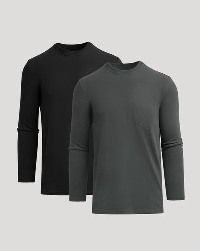 Tall Heavyweight Long Sleeve Pocket Crew
