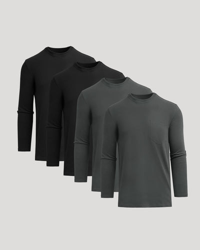 Tall Heavyweight Long Sleeve Pocket Crew