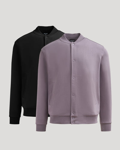 Black & Thistle Bomber Fleece Jacket 2-Pack