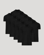 All Black Tall Classic Polo 10-Pack