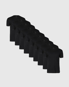 True ClassicAll Black Short Sleeve Crew Neck 9-Pack