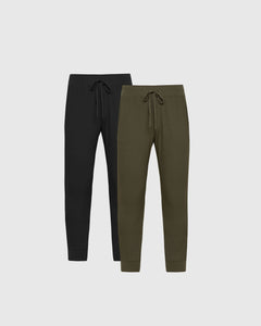 True ClassicBlack & Kelp Active Training Joggers 2-Pack