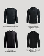 Black Long Sleeve Try 1 of Everything 4-Pack