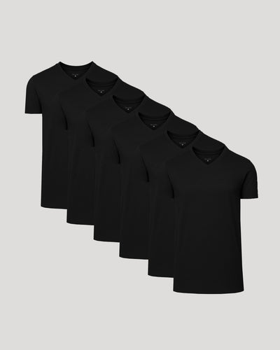 Camiseta clásica talla alta cuello en V