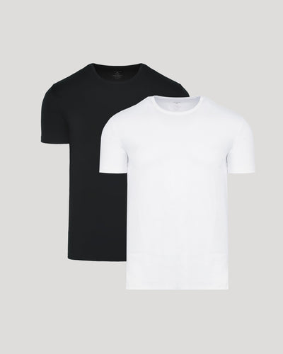 Black & White Premium Pima Crew Neck 2-Pack