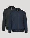 Black & Navy Bomber Jacket 2-Pack