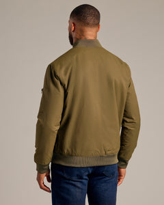 True ClassicArmy Green Bomber Jacket