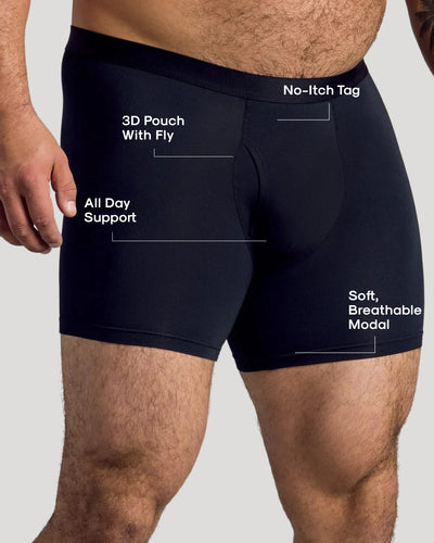 Boxer Briefs W/ Fly (6‑Pack)