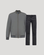 Carbon Bomber Jacket & Comfort Stretch Jeans 2-Pack