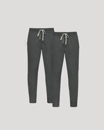 Charcoal Heather Gray Fleece French Terry Joggers 2-Pack