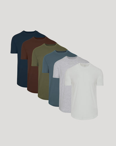 Classic Curved Hem Crew 6-Pack