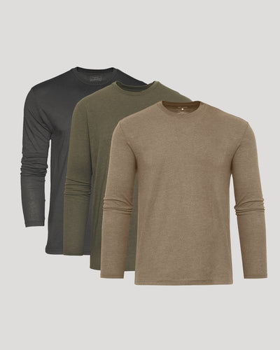 Classic Long Sleeve Crew Neck 3-Pack