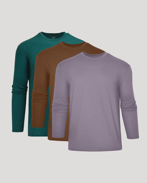 Classic Long Sleeve Crew 3‑Pack