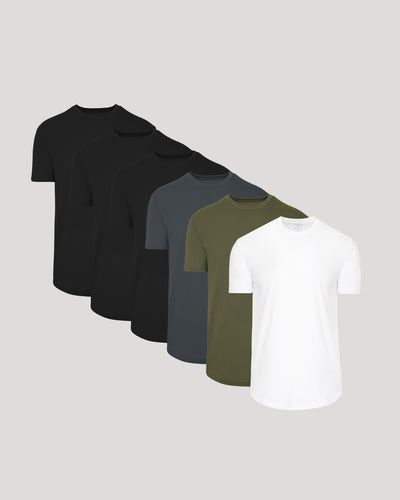 Classic Curved Hem Crew 6-Pack